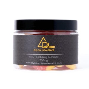 Delta Remedy HHC Peach Ring Gummies Uk