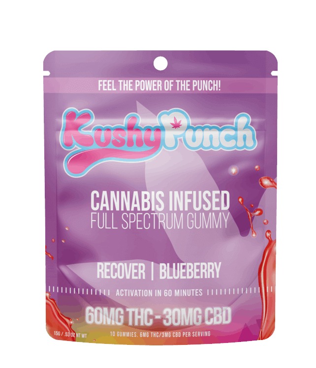 KushyPunch Recover-Blueberry Gummy UK