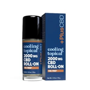 +PlusCBD CBD Roll On 2000mg Cooling Topical Uk